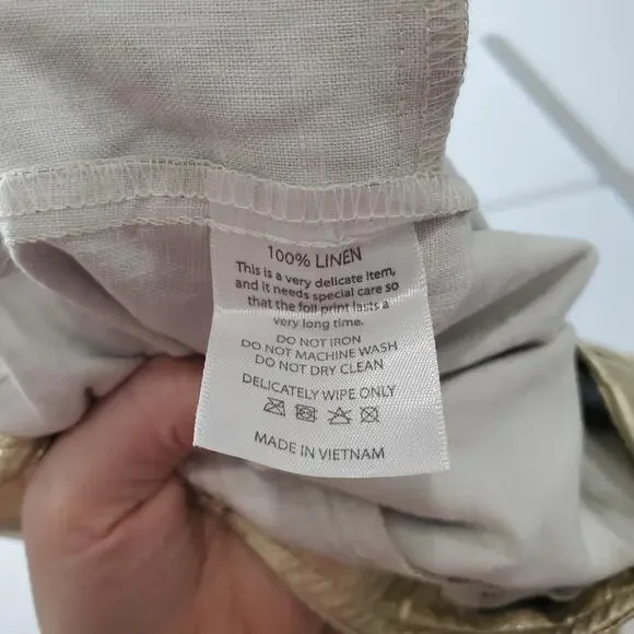 Lanhtropy Culotte Pants Metallic Gold - Picture 9 of 11